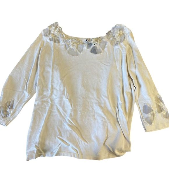 Vintage 3/4 Sleeve Floral Blouse - Picture 6 of 6